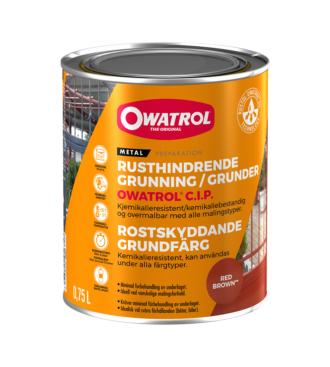 Owatrol C.I.P 0,75 liter som er rusthinderende maling og rustbeskyttelse. Rustbehandling