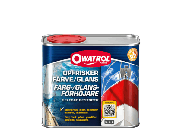 På plast, maling, lak og metal. Perfekt til glasfiberbåd, bådskrog og havemøbler. Eliminerer behovet for voksning og polering.