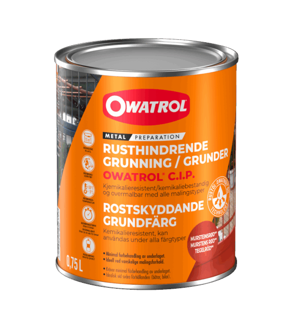 Antirust primer, kan anvendes på nye og rustne overflade. Indendørs eller udendørs. Rusthæmmende grunder ideel til særligt udsatte områder.